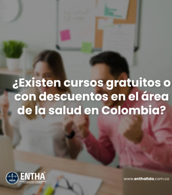 ¿Existen cursos gratuitos o con  descuentos en el área de la salud en  Colombia?