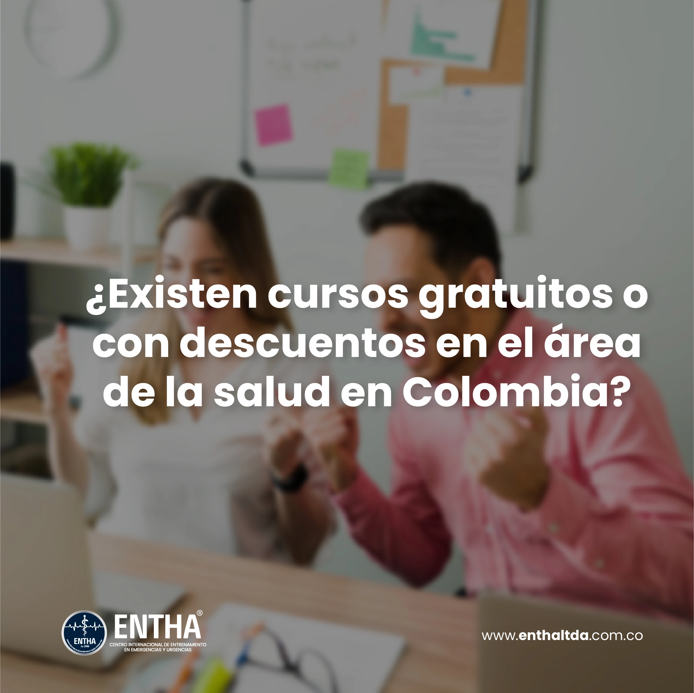 ¿Existen cursos gratuitos o con  descuentos en el área de la salud en  Colombia?